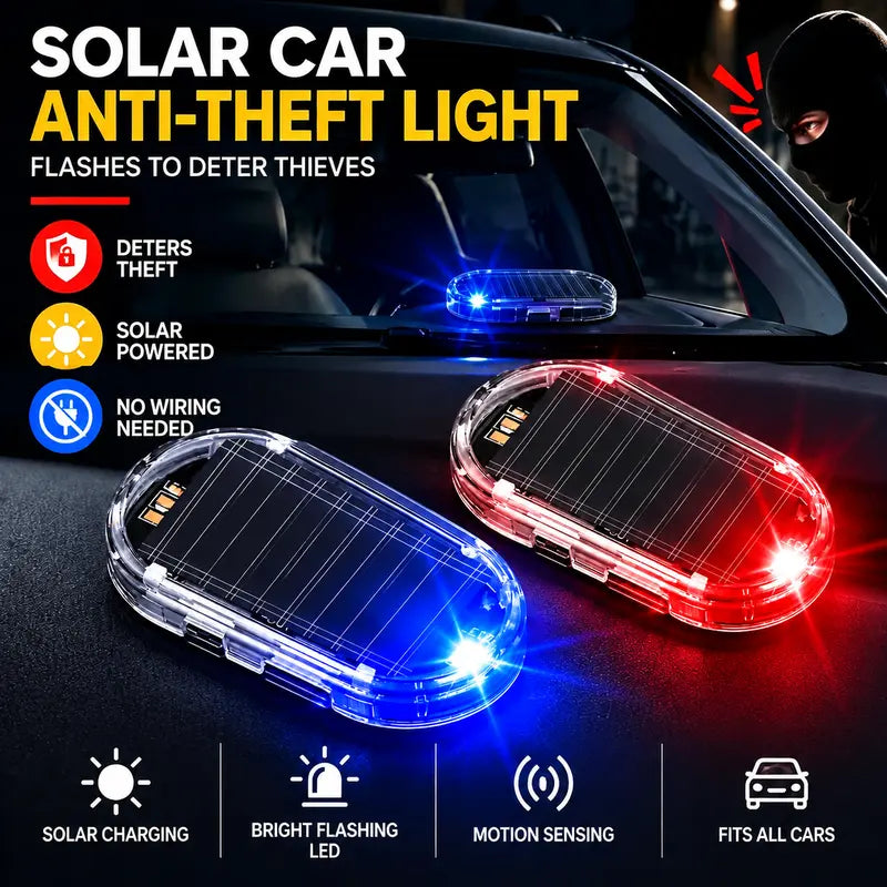 Solar Powered Car Alarm Indicator Light