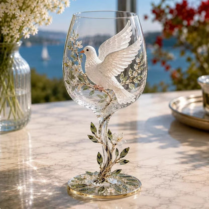 🦅 LIMITED TIME DEAL! Bald Eagle Decorative Goblet – Unique Eagle Bird Figurine Cup with Pinecone Details, Nature Inspired Home Decor & Collectible Gift