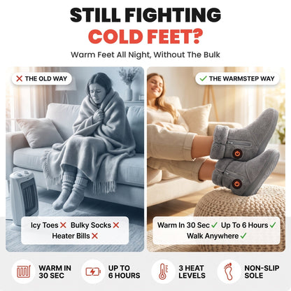 Still fighting cold feet? The old way vs the WarmStep way
