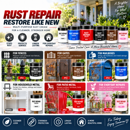 Multi-Purpose Rust Repair Cream for Cars & Household Metal
