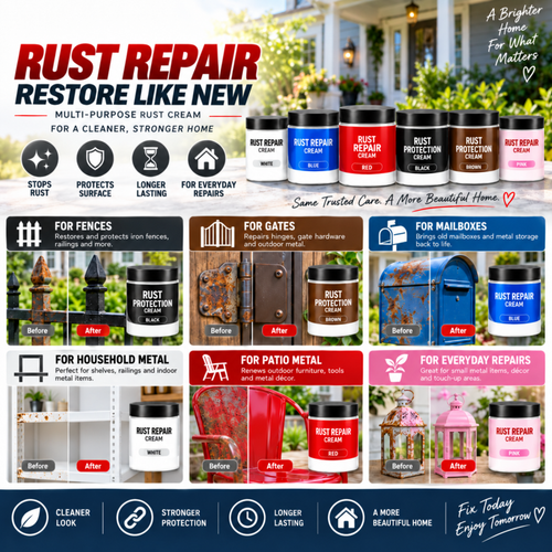 Multi-Purpose Rust Repair Cream for Cars & Household Metal