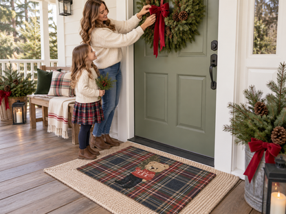MerryWelcome Christmas Coir Doormat – 7 Festive Designs