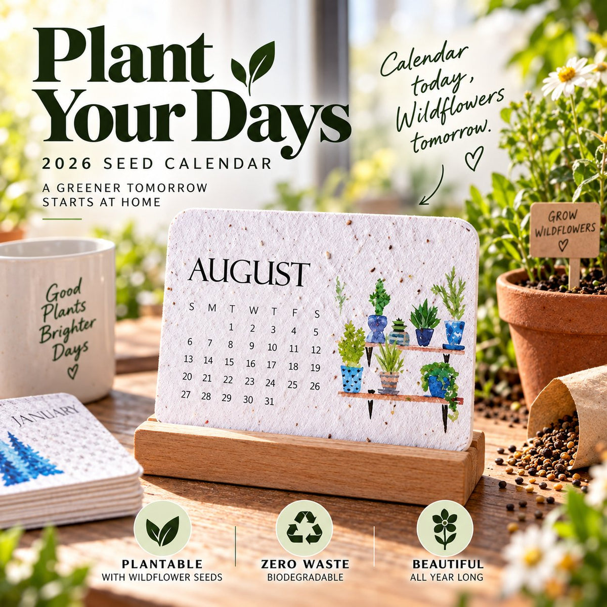 Plantable Seed Calendar 2027