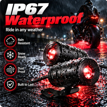 🏍️ Dual Motorcycle Angel Wing Ground Projection Light Kit - IP67 LED ✨