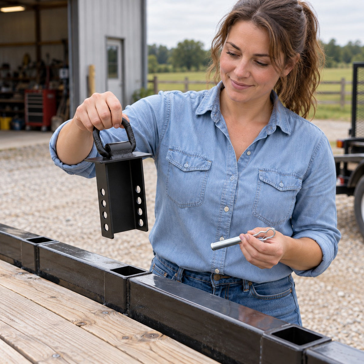 Removable Trailer Stake Pocket D-Ring Tie-Down Anchors