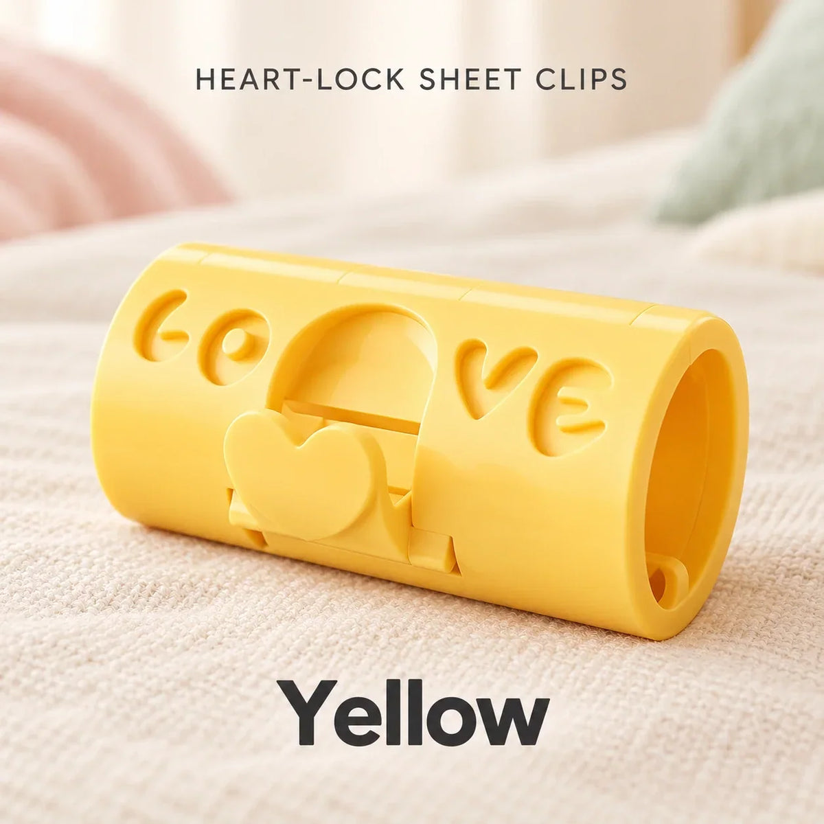 Adjustable Bed Sheet Clips — Heart-Lock Grippers to Help Keep Sheets in Place