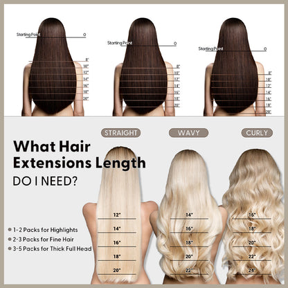 💯Seamless Injected Hand-Tied Invisible Tape In Hair Extension -- 100% VIRGIN HUMAN HAIR(10 Pieces )