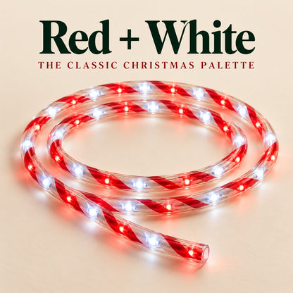 🎄 Candy Cane LED Rope Lights – Wrap Your Home in Christmas