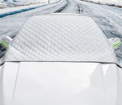 🚗 No More Scraping or Scorching – Magnetic Windshield Cover for Sun, Snow & Frost, Fits Cars, SUVs & Trucks