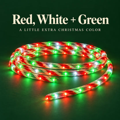 🎄 Candy Cane LED Rope Lights – Wrap Your Home in Christmas