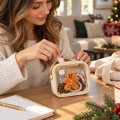 Christmas Clear-Window Zipper Gift Pouches