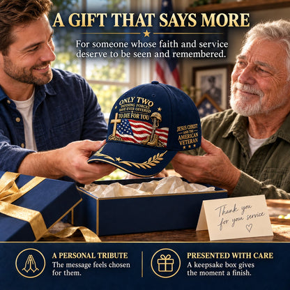 🇺🇸 Faith & Veteran Tribute Cap – Honor Their Sacrifice ✝️