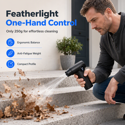 💨 Mini Cordless Turbo Blower – Quick Leaf & Dust Cleanup