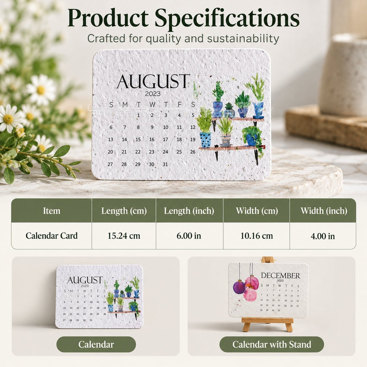 Plantable Seed Calendar 2027