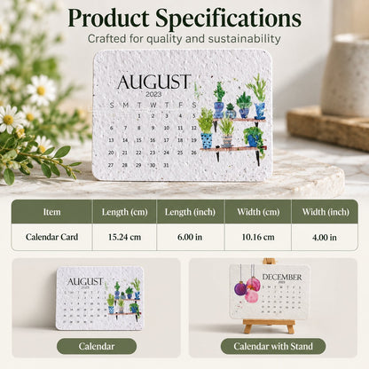 Plantable Seed Calendar 2027