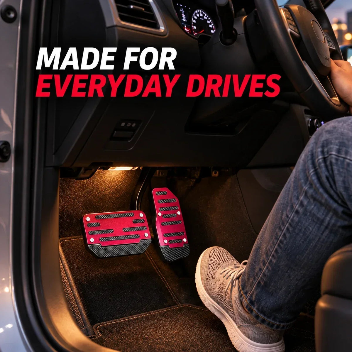 2PCS NonSlip Universal Foot Brake and Gas Pedal Covers