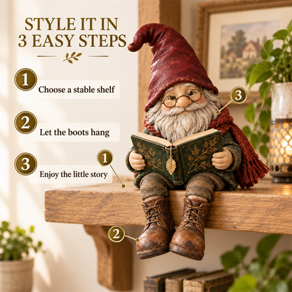 Reading Gnome Shelf Sitter
