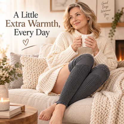 Fleece-Lined Long Knee & Leg Warmers for Women