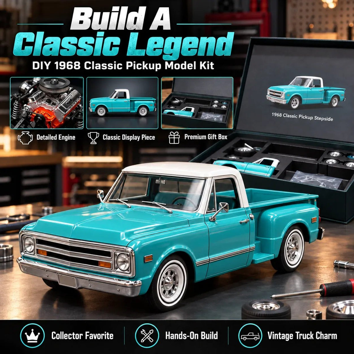 📍🎁Premium Classic Truck Gift for Collectors & Hobbyists 🏆