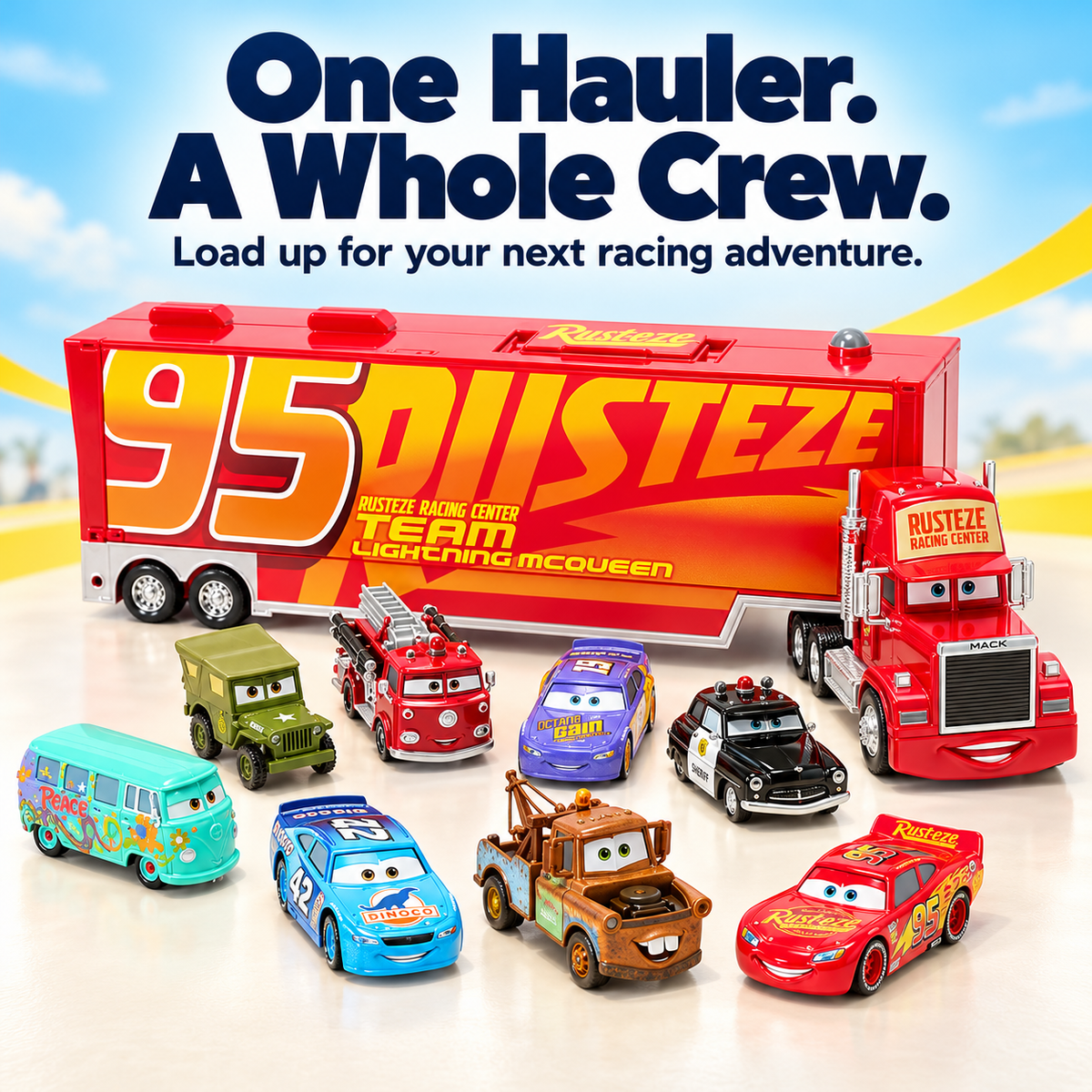 Little Haulers™ Mack Transporter Truck & Die-Cast Cars Set