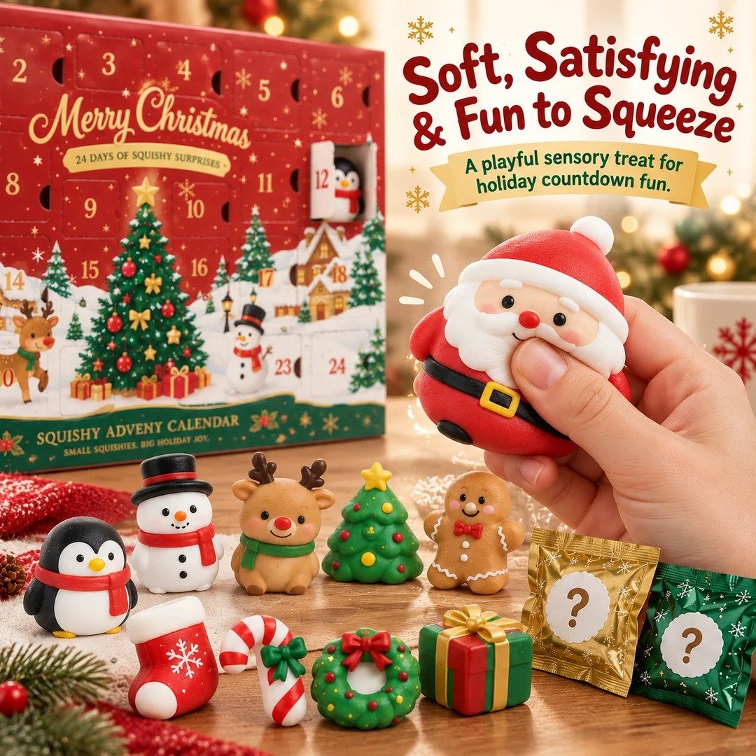 🎄 LAST DAY 50% OFF – 24-Day Christmas Squishy Advent Calendar 🎁