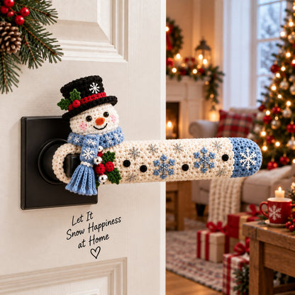 🎄 LAST DAY 50% OFF — Christmas Crochet Door Handle Covers | 6 Festive Designs