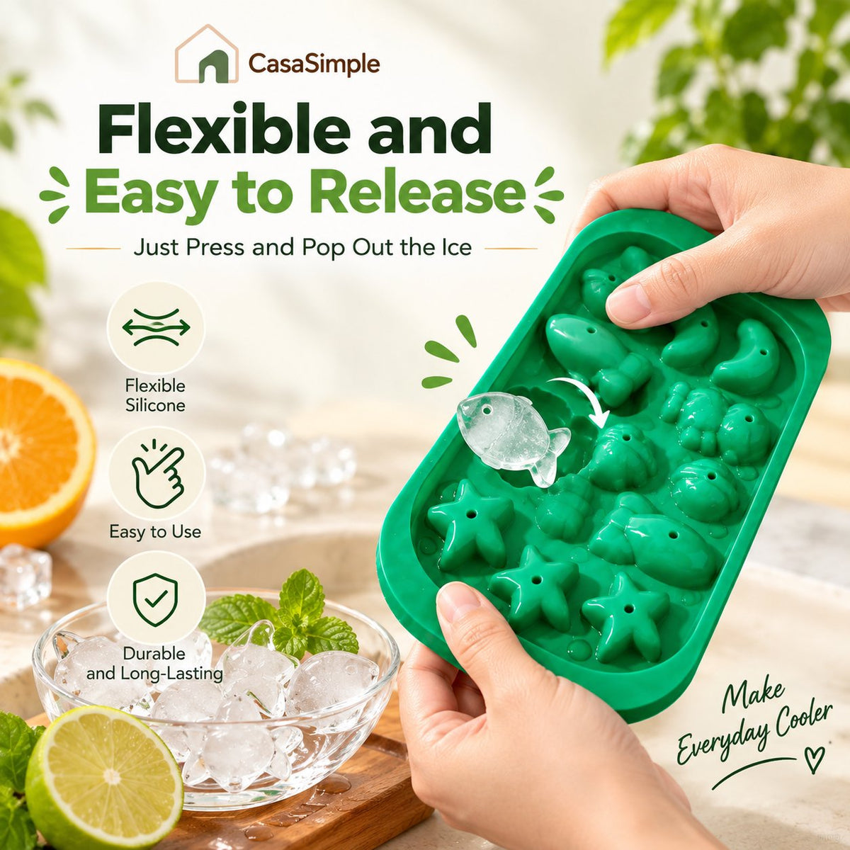 ⏰LAST DAY 50% OFF — 🧊Fun Shape Silicone Ice Cube Mold