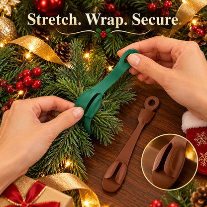 🎄 No Drill Mantel Decor Straps for Christmas Garland（8 PCS）