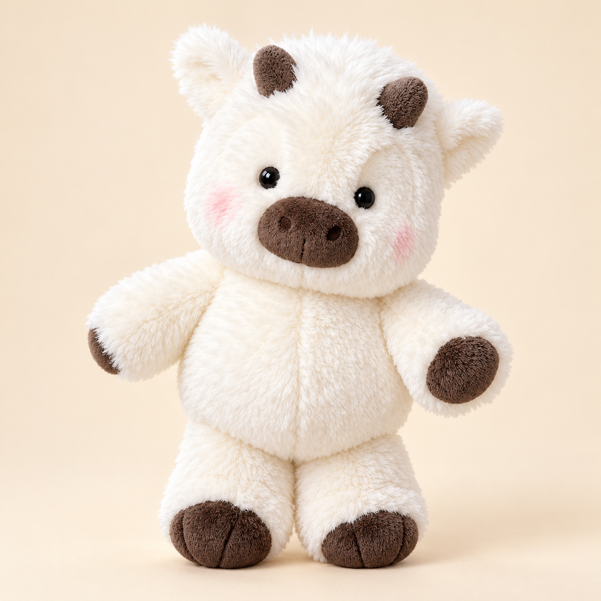 Fluffy Cow Plush – Super Soft, Huggable & Perfect for Gifting 🎁