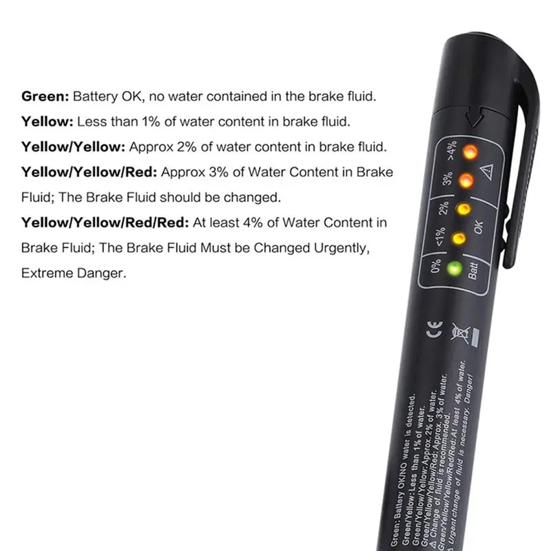 🚗 Portable Brake‑Fluid Tester Pen for DOT 3 / DOT 4 / DOT5