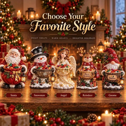 🎅 5-in-1 Festive Lighted Candy Bowl Collection – Christmas Tabletop Decor
