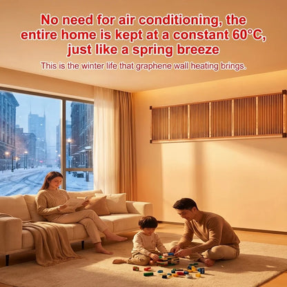 🎉3-Second Rapid Heating Honeycomb Graphene Far-Infrared Ceramic Wall Heater | Low Noise, Energy Efficient Indoor Wall Mount Space Heater