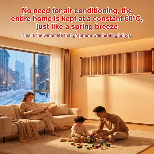 🎉3-Second Rapid Heating Honeycomb Graphene Far-Infrared Ceramic Wall Heater | Low Noise, Energy Efficient Indoor Wall Mount Space Heater
