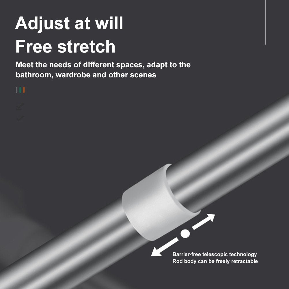 Adjustable No-Drill Rod – Easy Installation Without Drilling 🏠