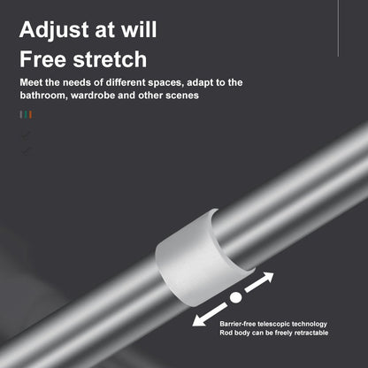 Adjustable No-Drill Rod – Easy Installation Without Drilling 🏠
