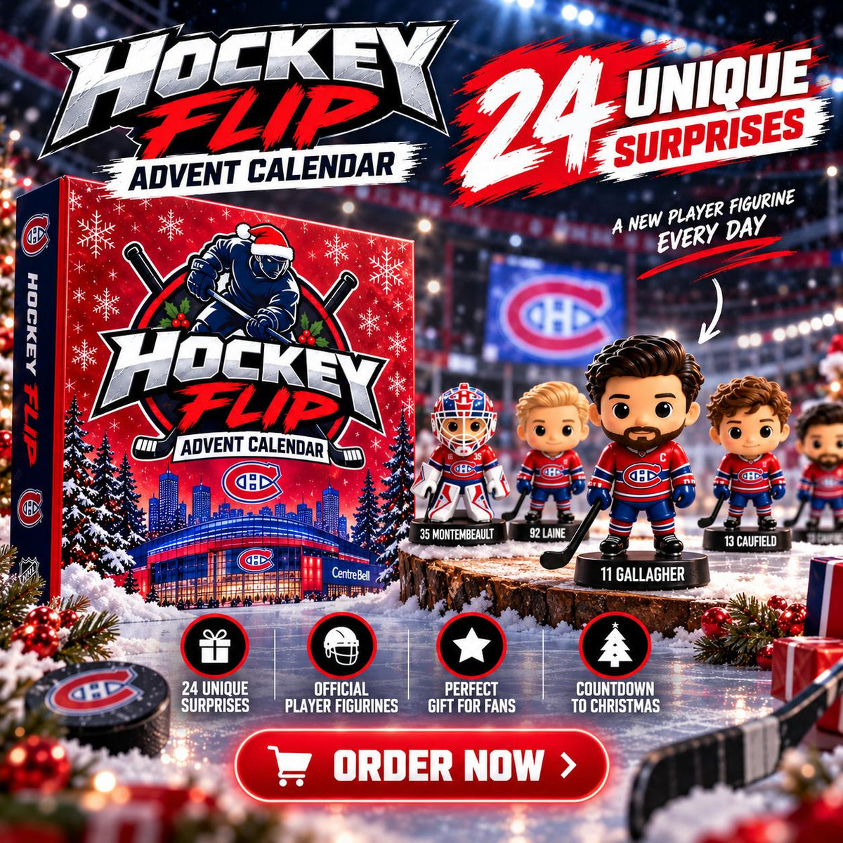 🏒Montreal Canadiens 2026 Christmas Advent Calendar🎄