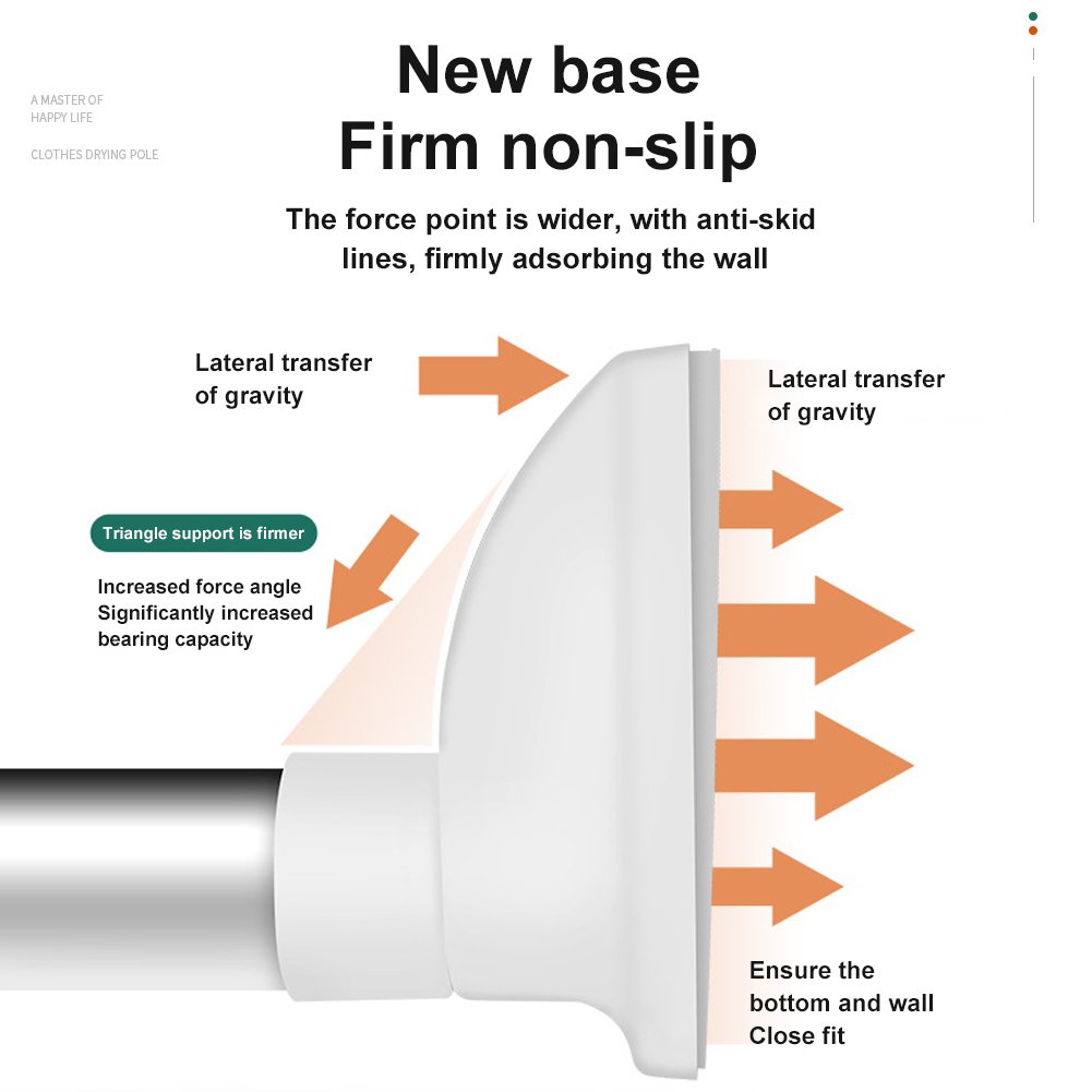 Adjustable No-Drill Rod – Easy Installation Without Drilling 🏠