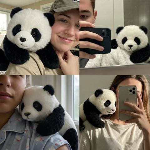 🐼❤️ Lifelike Cuddly Panda – Your Adorable, Huggable New Best Friend! 🧸✨