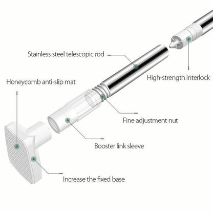 Adjustable No-Drill Rod – Easy Installation Without Drilling 🏠