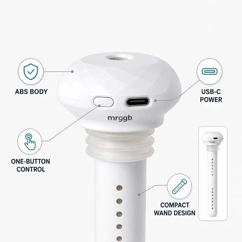 💧 Portable USB-C Cool Mist Humidifier – Tank-Free Ultrasonic Mist Maker