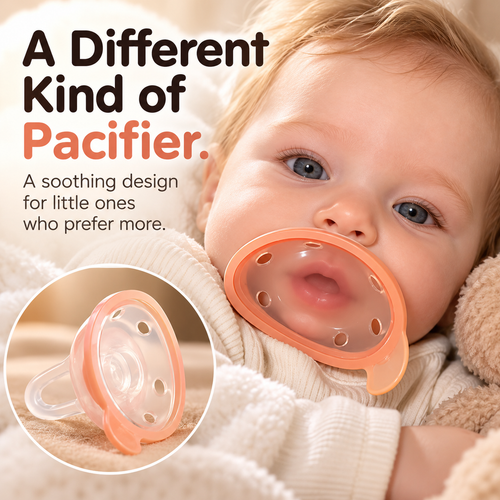 🍼 Breast-Like Silicone Baby Pacifier – Soft, Flexible Soothing Design for Breastfed Babies