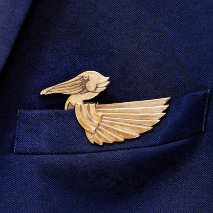 🦁✨ Luxury Sculpted Animal Brooch – Premium Statement Piece for Suits & Blazers