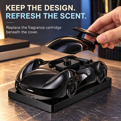 🏎️ Race-Car Aroma Diffuser with Dual Exhaust Mist