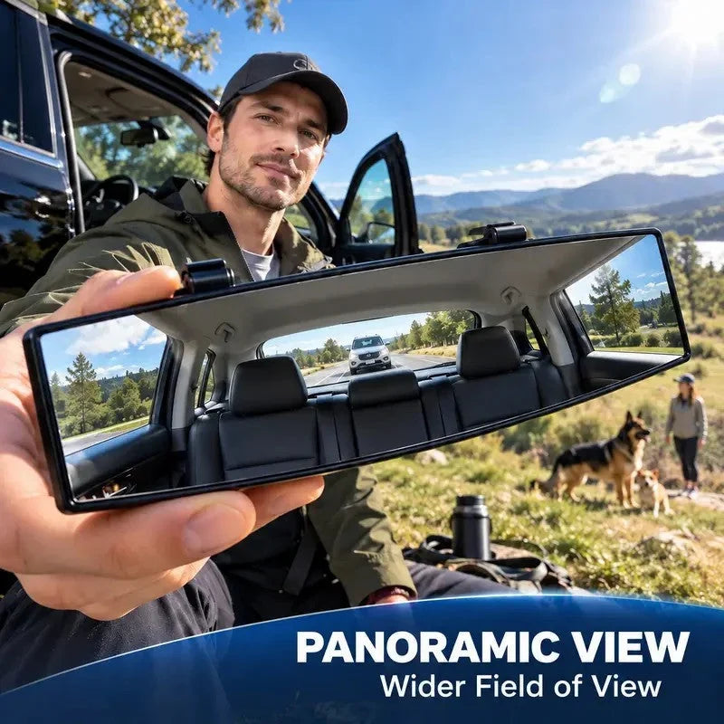 HD Convex PanoramicRearview Mirror, Clip-OnCar Interior Mirro