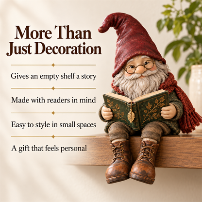 Reading Gnome Shelf Sitter
