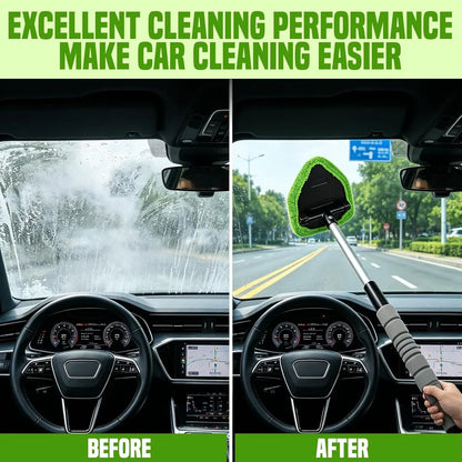 🚗9 PCS Car Window Cleaning Tool Kit - Easy Reach for Interior Glass