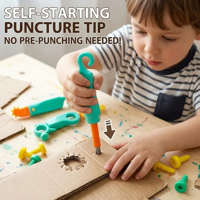 📦 Cardboard Creator Kit – Reusable STEM Building Tools for Kids