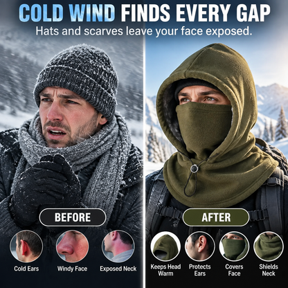 🥶 Fleece Balaclava Hood – Full Face & Neck Winter Protection for Outdoor Adventures（Buy 2 Free Shipping）