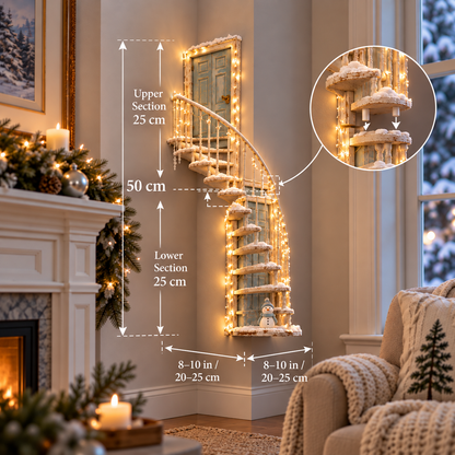 ✨ Lighted Fairy Stairway™ | Winter Wall Decor