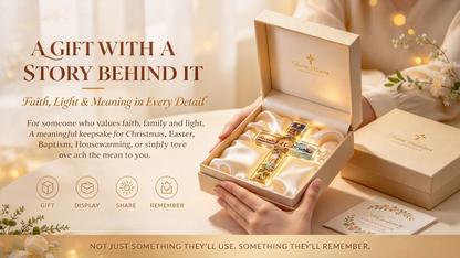 🌟A Sacred Gift They’ll Cherish Forever | Illuminated Bible Cross Nightlight